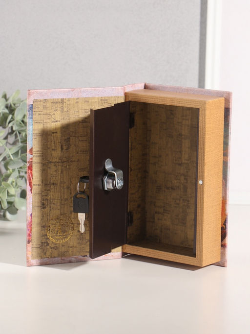 Шкатулка книга - сейф «У любви нет конца» дерево, искусственная кожа, 21×13×5 см