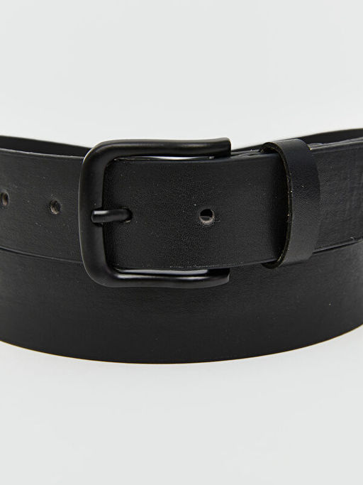 Deri G?r?n?ml? Erkek Kemer