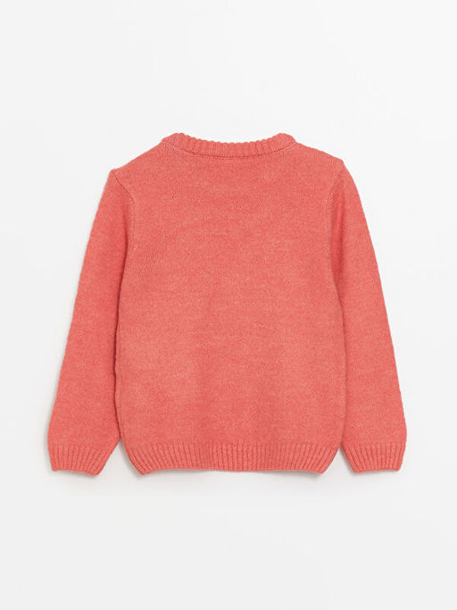 Bisiklet Yaka Basic Uzun Kollu K?z ?ocuk Triko Kazak - Waikiki фото 2