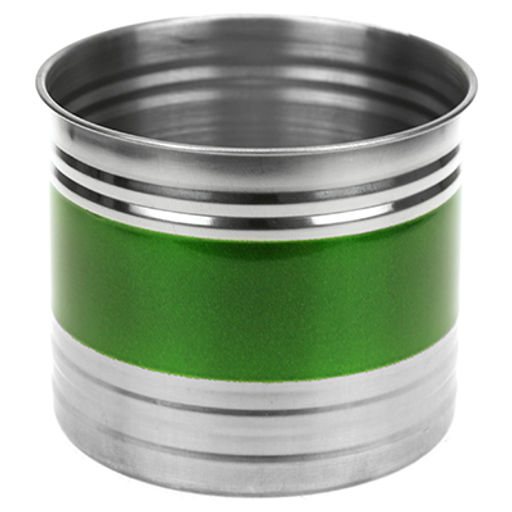 Банка для сыпучих продуктов из нержавеющей стали 1,1л, д12,5см, h10,5см, крышка пластмассовая с пароотводом, цветной корпус, зеленый, в коробке (Китай) - Домашняя мода фото 2