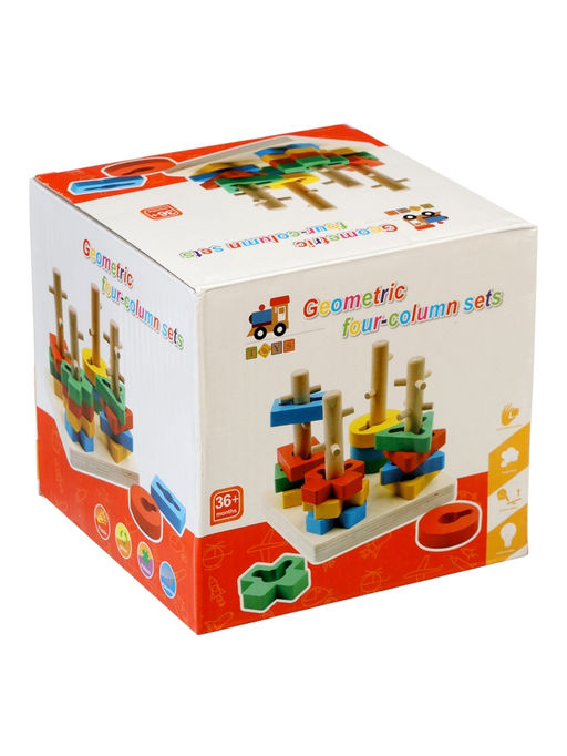 Развивающая деревянная игрушка - сортер, 3+