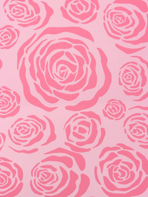 Цена за 20 шт. Пленка для цветов, «Цветы», розовая, 57×57 см