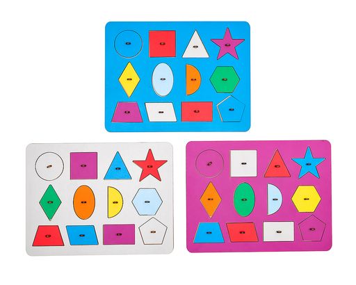 Рамки-вкладыши М.Монтессори Геометрия - Smiledecor фото 3
