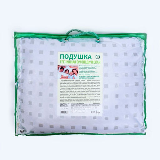 Подушка ортопедическая гречишная, 50×40 см