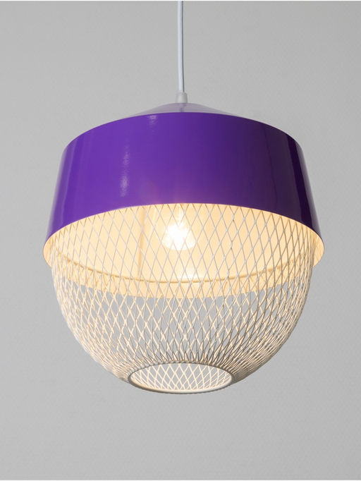 Светильник потолочный BayerLux Lea, 1×40 Вт, Е27, темно-фиолетовый, 26×26×32 см