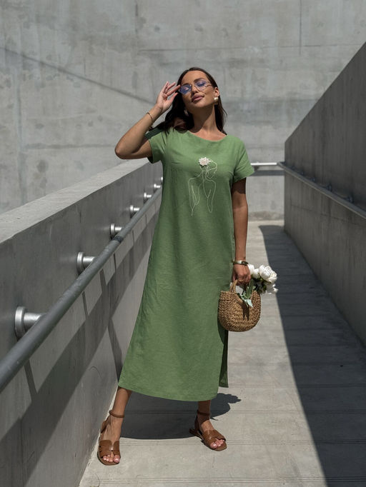 Платье DilanaVIP 2100 зеленый - Dilana vip фото 9