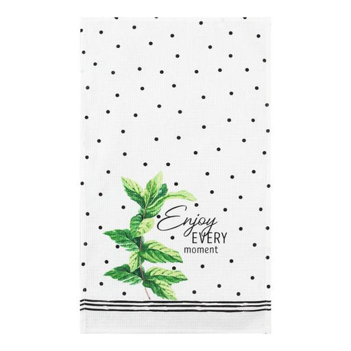 Полотенце кухонное Доляна Enjoy every moment, 35х60 см, 100% хлопок, 160г/м2  фото 2