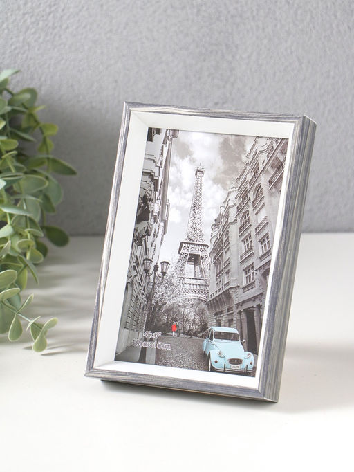 Фоторамка для фото 10×15 см «Данте», пластик, чёрный состаренный, 16×10.8×2.5 см