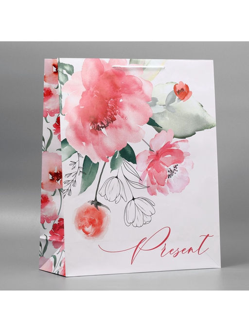 Пакет подарочный ламинированный, упаковка, Present, 40?49?15 см