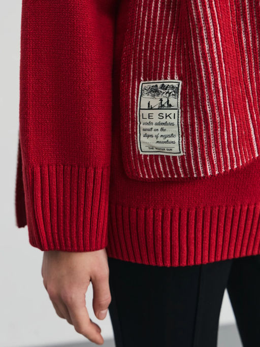 Джемпер с шарфом из хлопка / Zarina