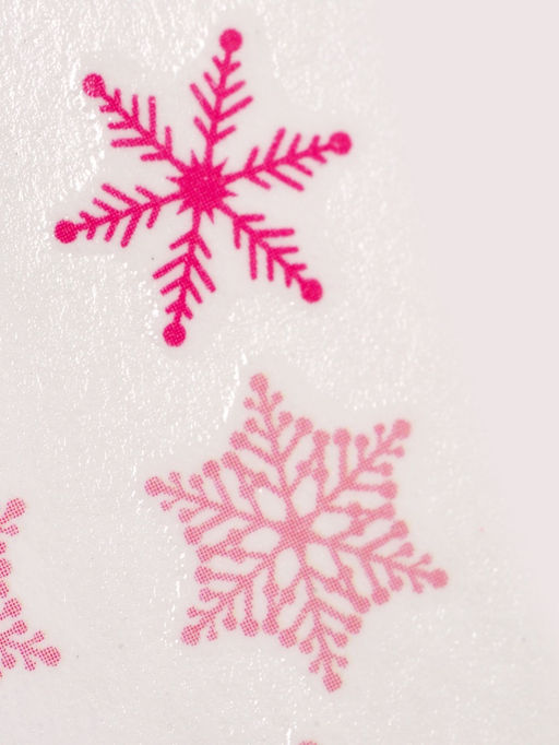 Цена за 6 шт. Слайдеры для ногтей Снежинки, розовые - Qf фото 5