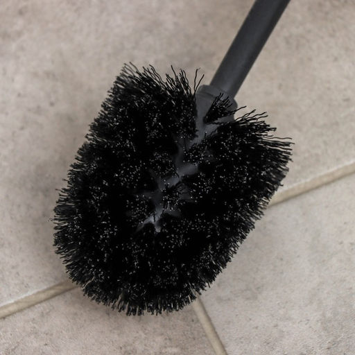 Ёршик для унитаза «Бамбук», d=9.2 см, h=37.2 см, с подставкой, белый