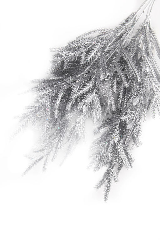 Кустик декоративный 36 см (SF-7339) серебро №21 - Больше подарков фото 2