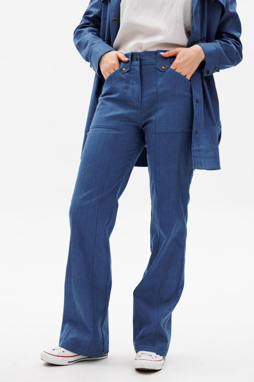 Брюки NIKVA н520-2 синий  фото 2