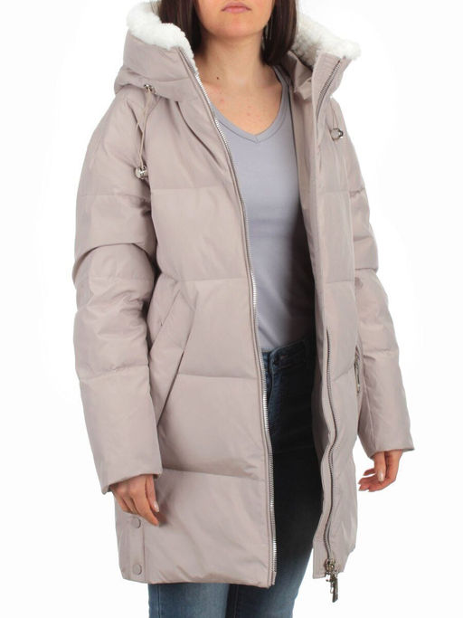 Y23-868 BEIGE Куртка зимняя женская (тинсулейт) - Фабричный китай фото 8