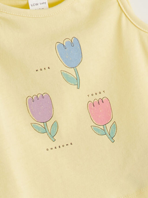 Bisiklet Yaka K?z Bebek Atlet ve Ti??rt Tak?m