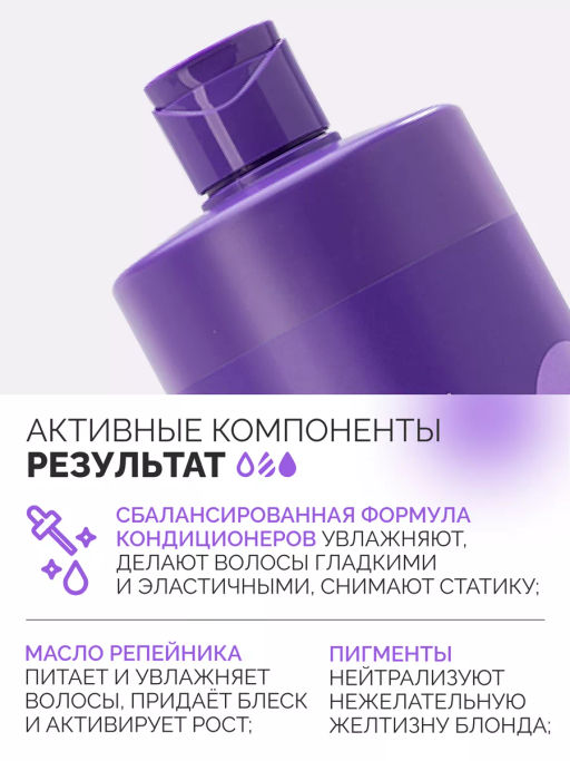 Blond explosion Бальзам оттеночный эффект арктический блонд Concept 1000 мл  фото 7