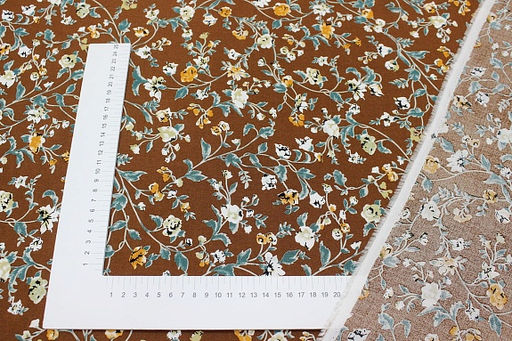 Штапель Теплые воспоминания цв.корица, ш.1.45м, вискоза-100%, 110гр/м.кв - Купава фото 4