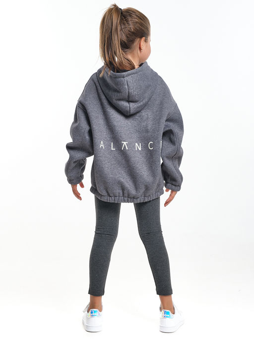 Худи one size с начесом удлиненное с капюшоном спортивное UD 8015 салатовый - Mini maxi фото 24