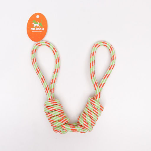 Игрушка тренировочная канатная Бесконечность, 48 см, до 130 г, микс цветов - Пижон фото 4