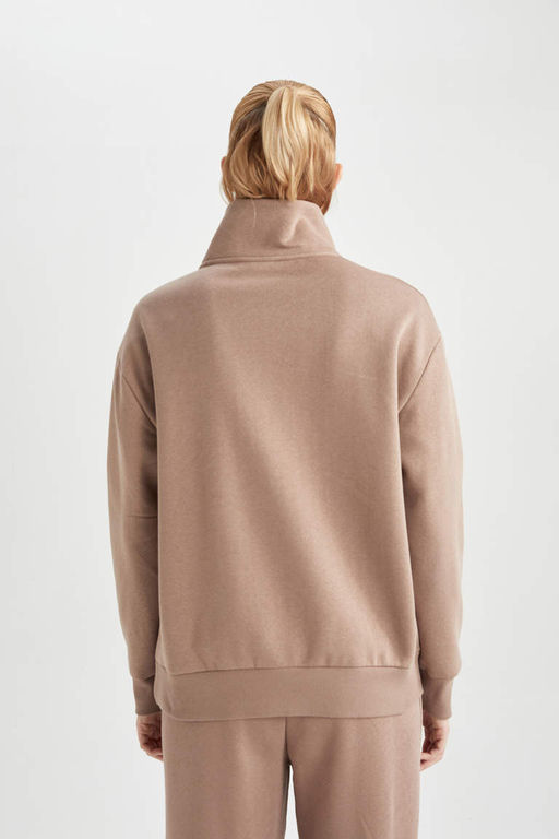 DeFactoFit Толстовка Oversize с воротником-стойкой Polar Sportsman фото 6