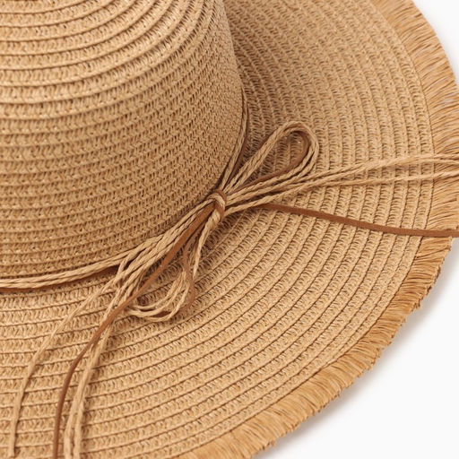 Шляпа MINAKU «Блеск», размер 56, бежевая