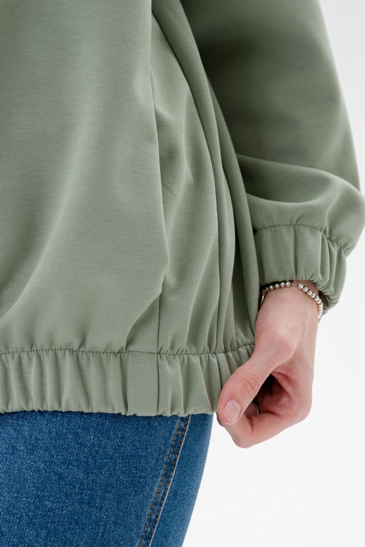 Бомбер из коттон фита полынь макси - Амадэль фото 16