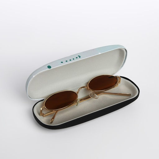 Футляр для очков, 16 х 4 х 6 см, хлопушка, цвет голубой - Simaland фото 5