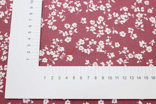 Штапель Цветочный вихрь цв.лилово-розовый, СОРТ2, ш.1.45м, вискоза-100%, 100гр/м.кв - Купава фото 5