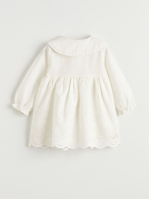 Bebe Yaka Brodeli K?z Bebek Elbise