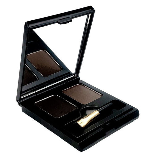 Locean Тени для бровей / Eye Brow Cake, 01 Black + Brown