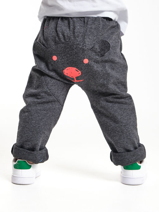 Брюки для девочки UD 4006 черный меланж - Mini maxi фото 3