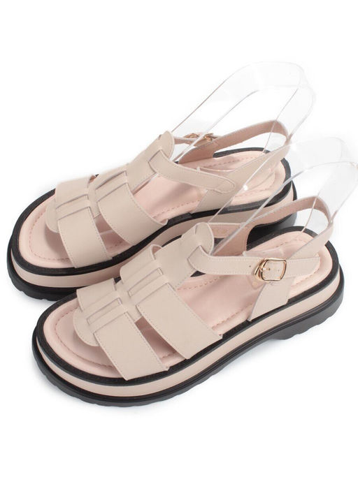 08-PEY255-5 LT. PINK Босоножки женские (натуральная кожа)