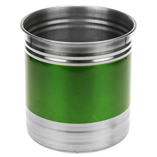 Банка для сыпучих продуктов из нержавеющей стали 1,4л, д12,5см, h13см, крышка пластмассовая с пароотводом, цветной корпус, зеленый, в коробке (Китай) - Домашняя мода фото 2