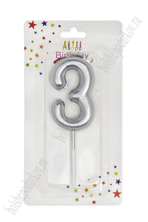 Свечи праздничные "3" (SF-7831) №80