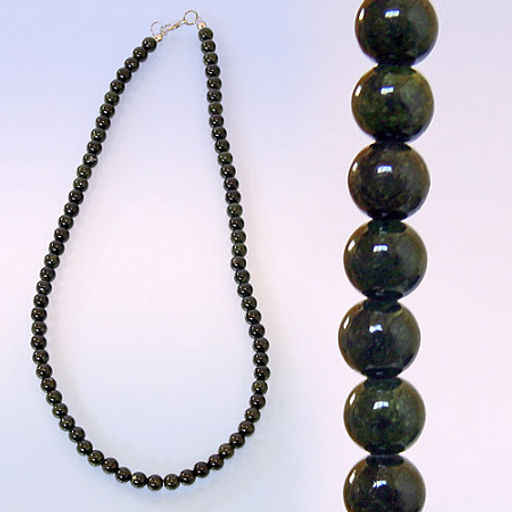 Бусы из камня Змеевик оберег от cглaзa и пopчи 4мм - Сандаловый дом фото 2