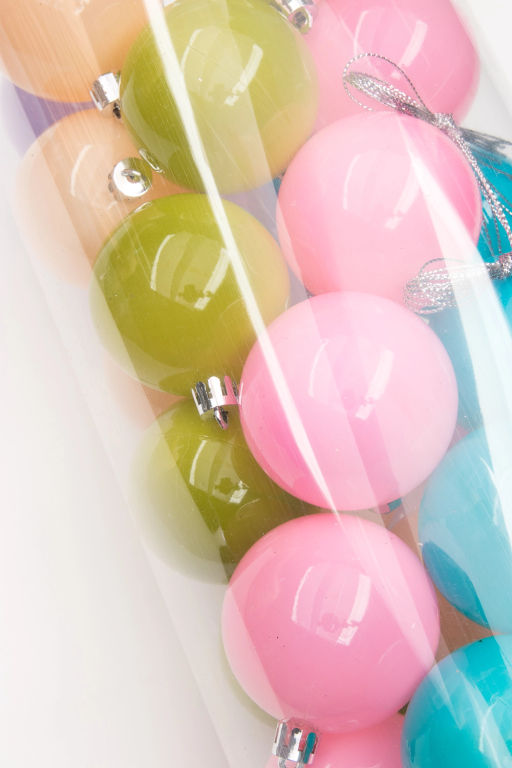 Набор новогодних шаров 6 см (30 шт) SF-8000, микс - Больше подарков фото 3