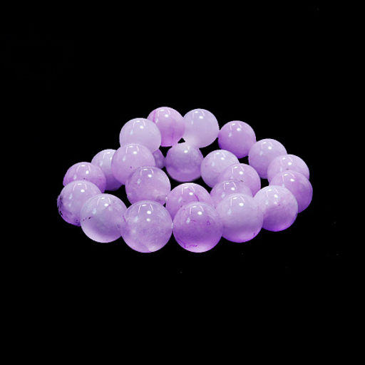 Браслет из камня Сиреневый агат приносящий очарование и магнетизм 8мм