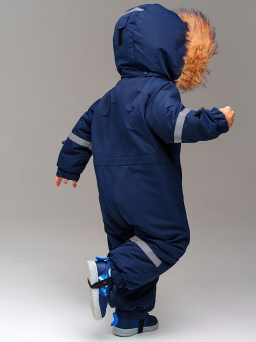 Комбинезон зимний PlayToday 32413001_92 утеплитель 250 г/м² тёмно-синий  фото 6