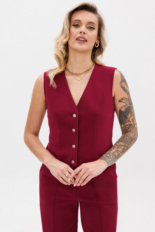 Жилет GO F4088/12-01.164-170 вишня - Pirs фото 4