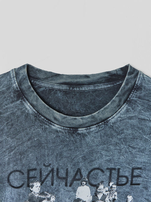 Футболка мужская серая прямого кроя - Mark formelle фото 5