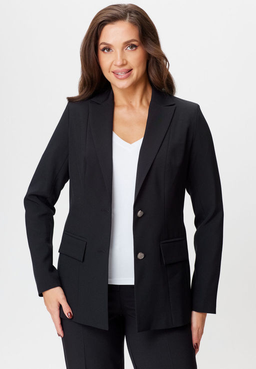 Жакет БелЭльСтиль 412 черный однотон фото 3