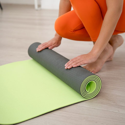 Коврик для йоги Sangh, 183610,6 см, цвет тёмно-зелёный  фото 3