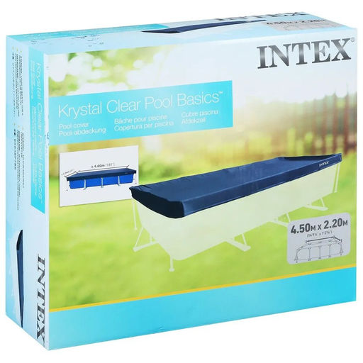 -41% Тент для прямоугольного каркасного бассейна 460х230 см Intex фото 2