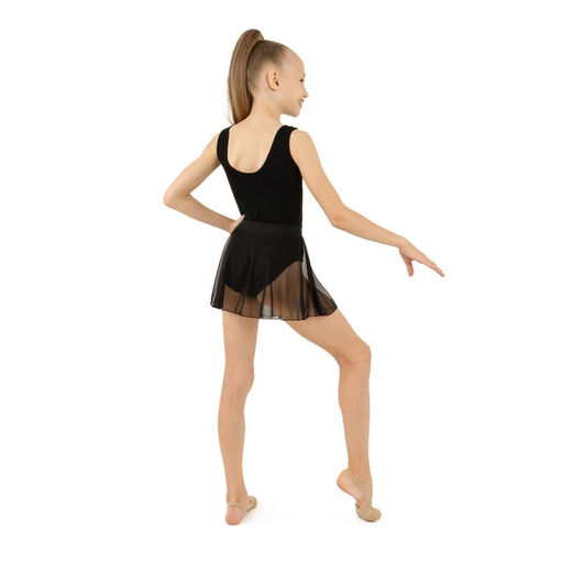 Юбка гимнастическая Grace Dance, на поясе, р. 28, цвет чёрный  фото 5