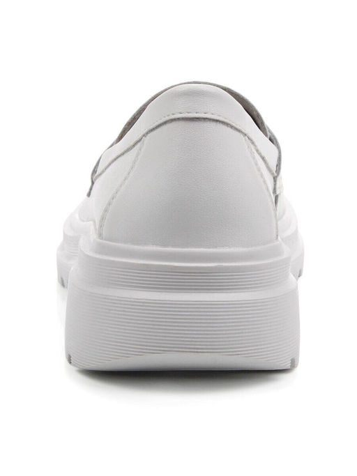 03-YG99-1 WHITE Лоферы женские (натуральная кожа)