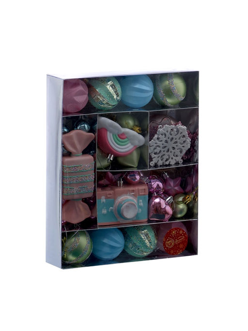 Ёлочные игрушки 58 шт. В гостях у Деда Мороза - Зимнее волшебство фото 11