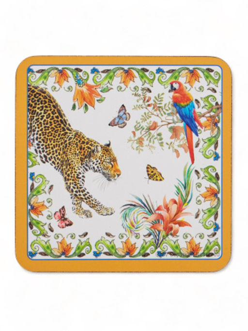 Кружка ЛЕОПАРД 320мл с ложечкой и подставкой - SIJ фото 4