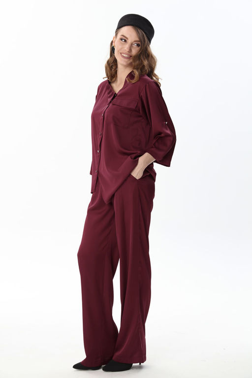 Брюки NIKVA н705-18 винный  фото 6