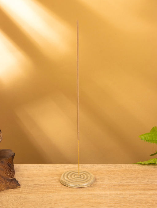 Подставка под благовония «Спираль», 6×6×0.8 см, керамика, тёмно-коричневая